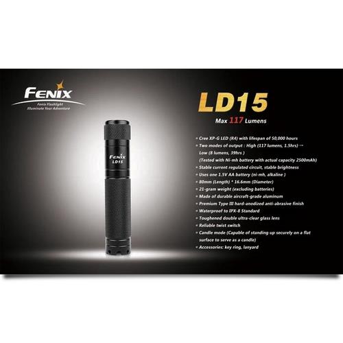 Ld 15. Fenix ld15 фото. Ручной фонарь Fenix ld15 cree XP-G. Компактный фонарь Fenix ld15r.